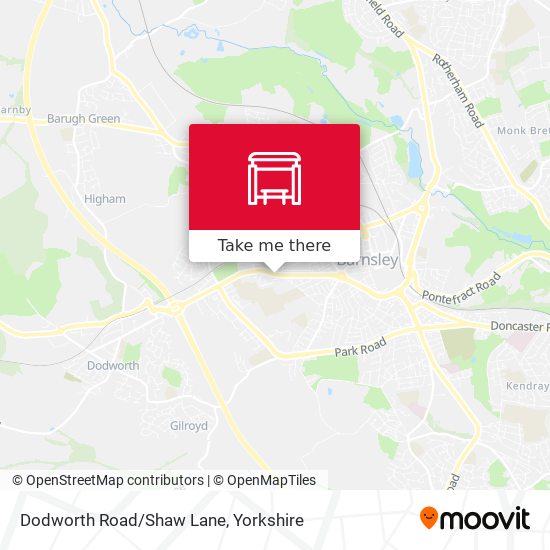 Dodworth Road/Shaw Lane map