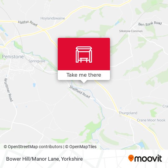 Bower Hill/Manor Lane map