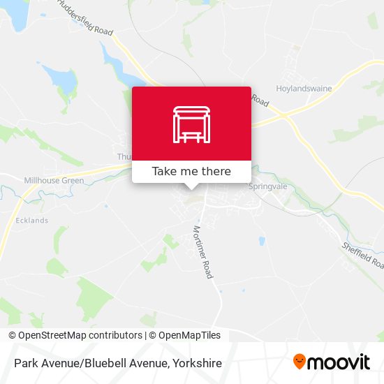 Park Avenue/Bluebell Avenue map