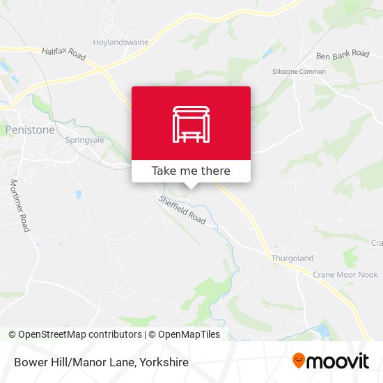 Bower Hill/Manor Lane map