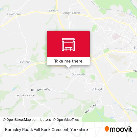 Barnsley Road / Fall Bank Crescent map