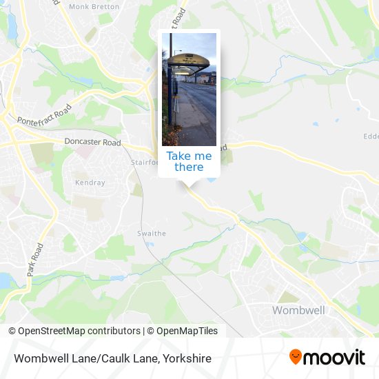 Wombwell Lane/Caulk Lane map