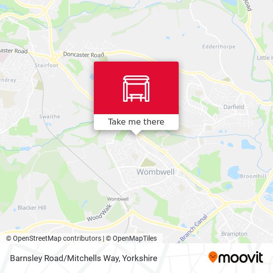 Barnsley Road/Mitchells Way map
