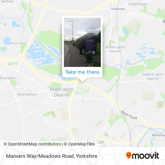 Manvers Way/Meadows Road map