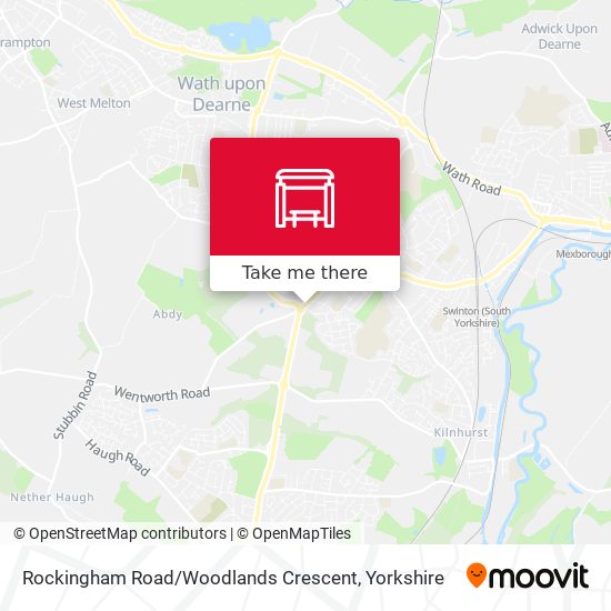 Rockingham Road / Woodlands Crescent map