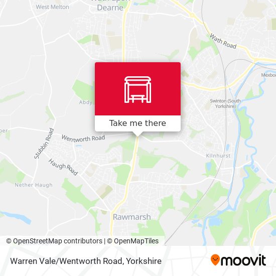 Warren Vale/Wentworth Road map