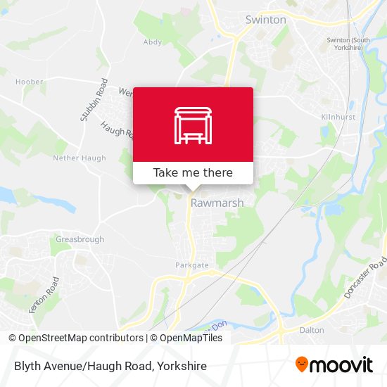 Blyth Avenue/Haugh Road map