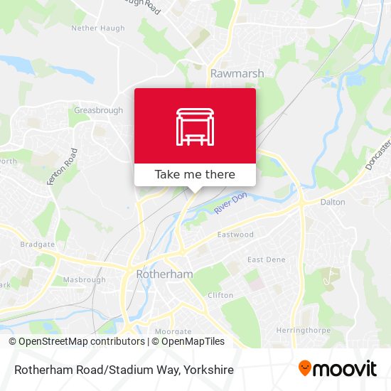 Rotherham Road/Stadium Way map
