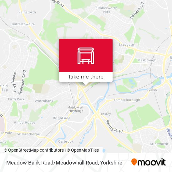 Meadow Bank Road / Meadowhall Road map