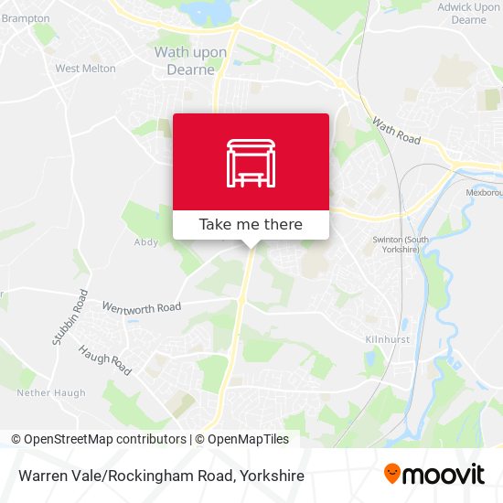 Warren Vale/Rockingham Road map
