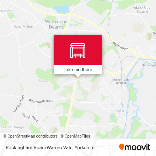 Rockingham Road/Warren Vale map
