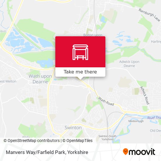 Manvers Way/Farfield Park map