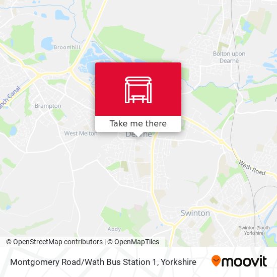 Montgomery Road / Wath Bus Station 1 map