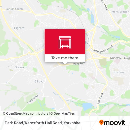 Park Road/Keresforth Hall Road map