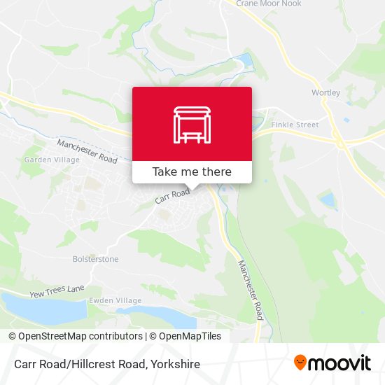 Carr Road/Hillcrest Road map