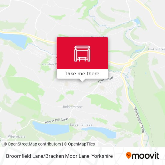 Broomfield Lane / Bracken Moor Lane map