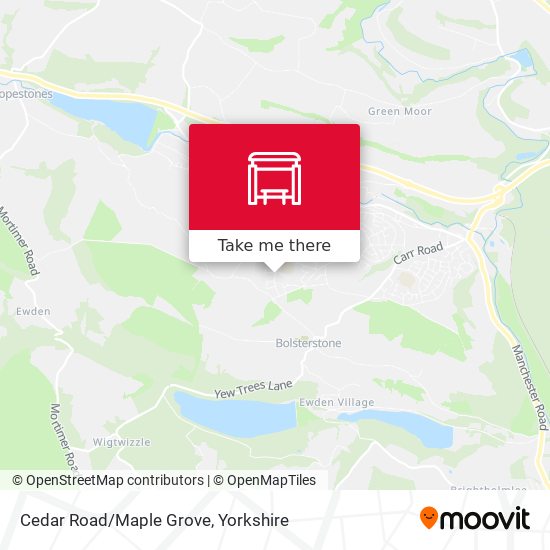 Cedar Road/Maple Grove map