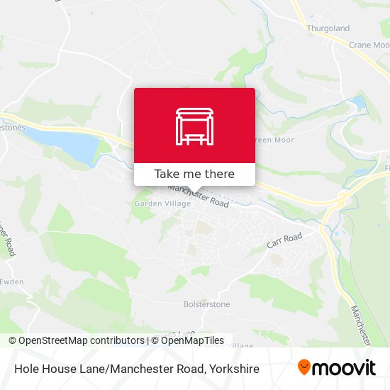 Hole House Lane / Manchester Road map