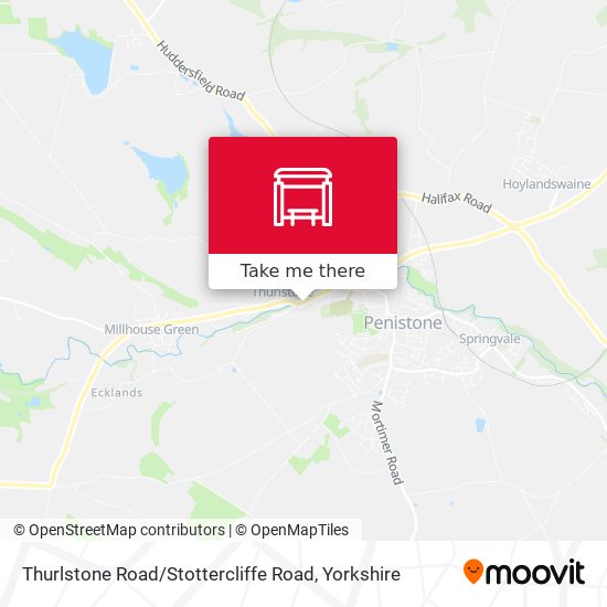Thurlstone Road / Stottercliffe Road map
