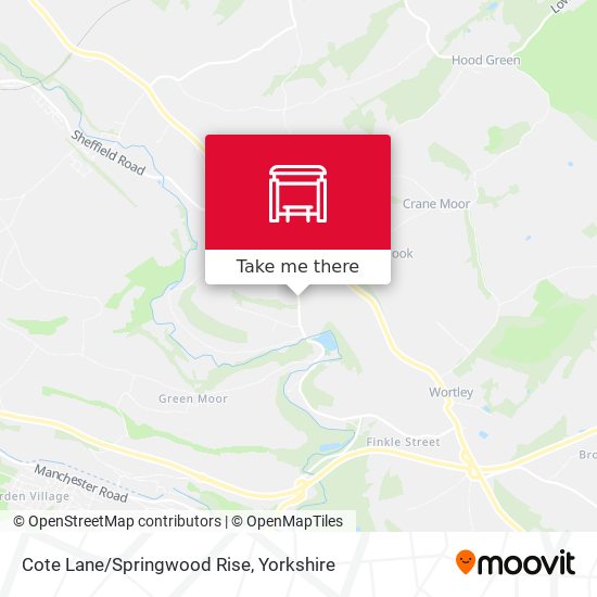 Cote Lane/Springwood Rise map