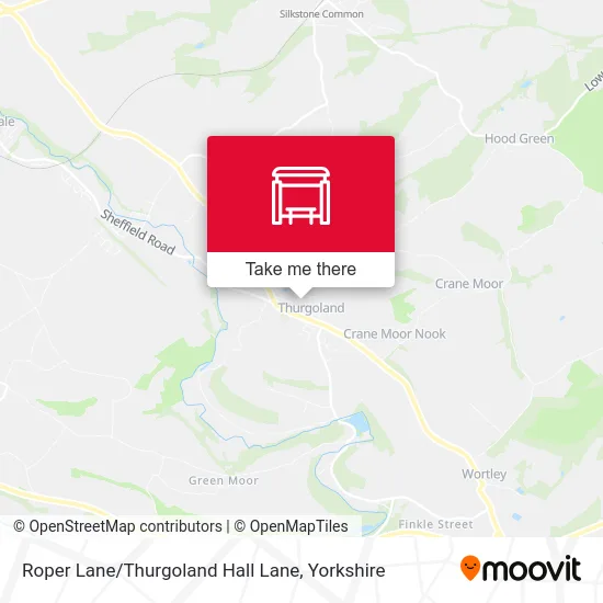 Roper Lane / Thurgoland Hall Lane map