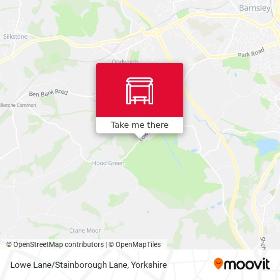 Lowe Lane/Stainborough Lane map