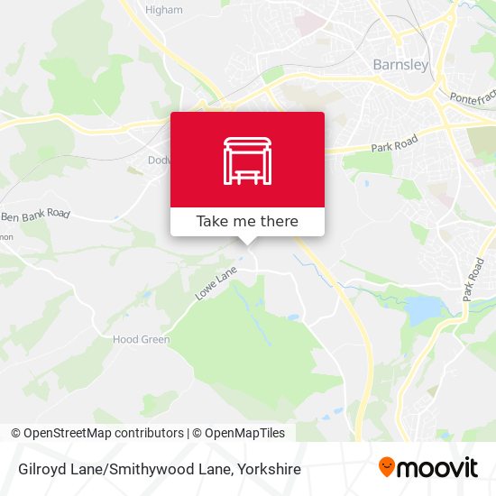 Gilroyd Lane/Smithywood Lane map