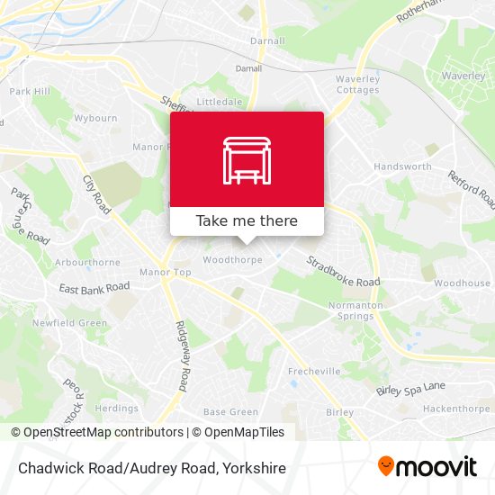 Chadwick Road/Audrey Road map