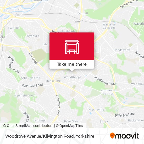 Woodrove Avenue / Kilvington Road map