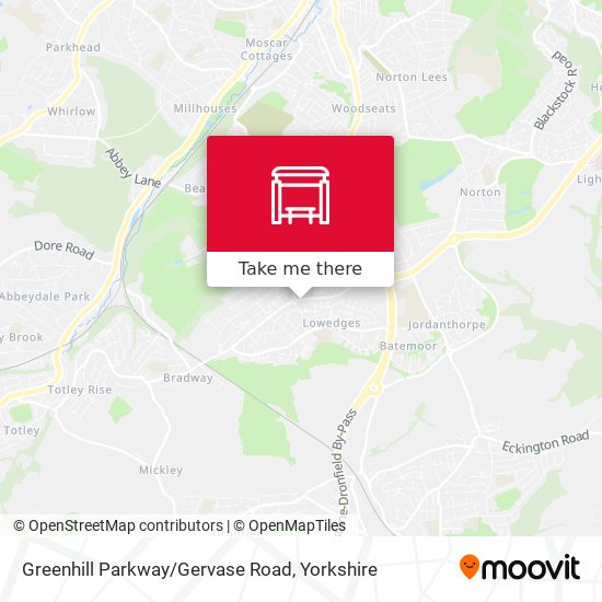 Greenhill Parkway/Gervase Road map