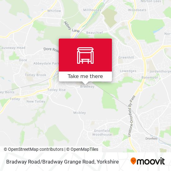 Bradway Road / Bradway Grange Road map