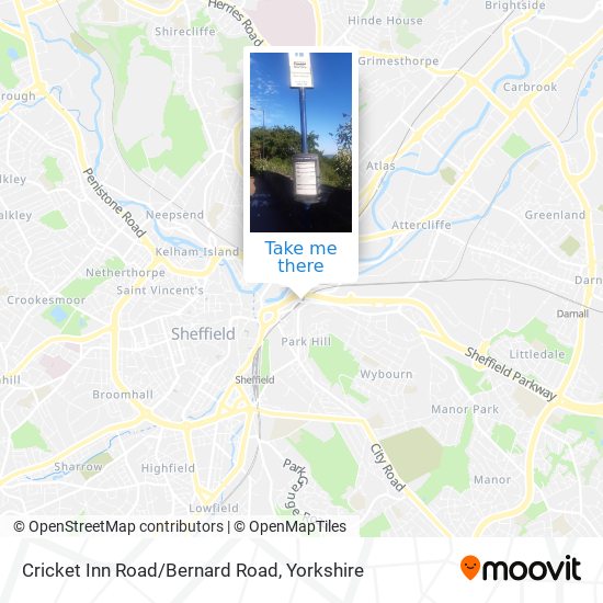 Cricket Inn Road/Bernard Road map