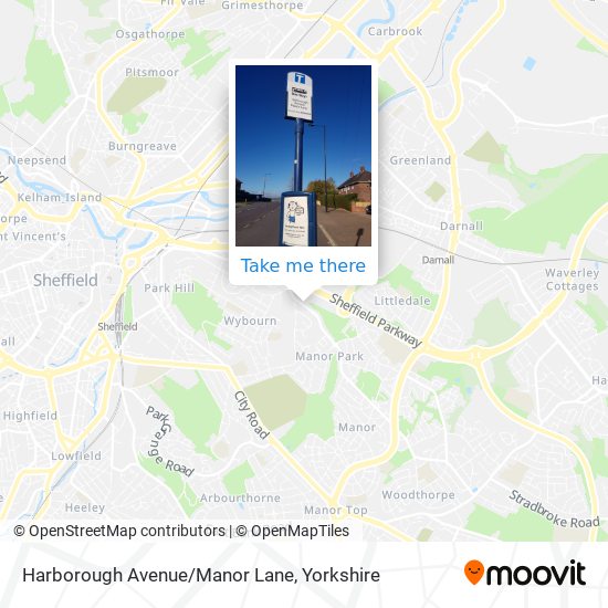 Harborough Avenue/Manor Lane map