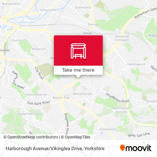 Harborough Avenue / Vikinglea Drive map