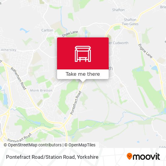 Pontefract Road/Station Road map