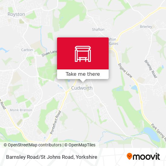 Barnsley Road/St Johns Road map