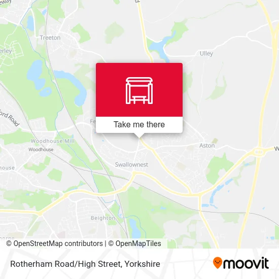 Rotherham Road/High Street map