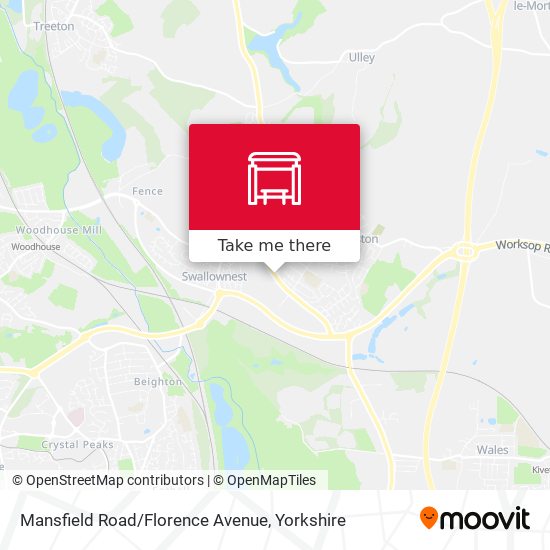 Mansfield Road/Florence Avenue map