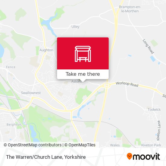 The Warren/Church Lane map