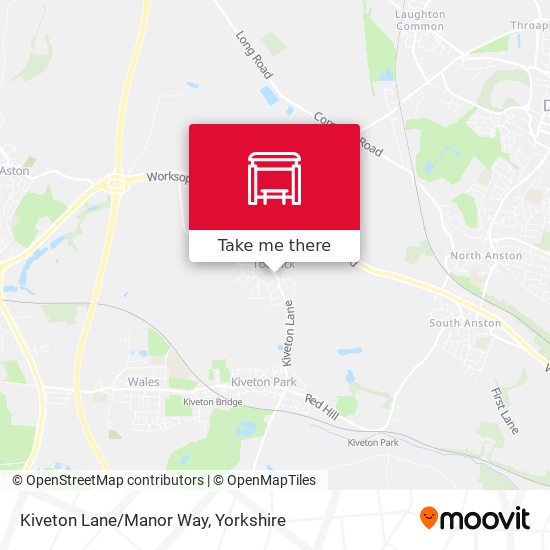 Kiveton Lane/Manor Way map