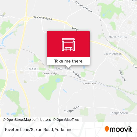Kiveton Lane/Saxon Road map