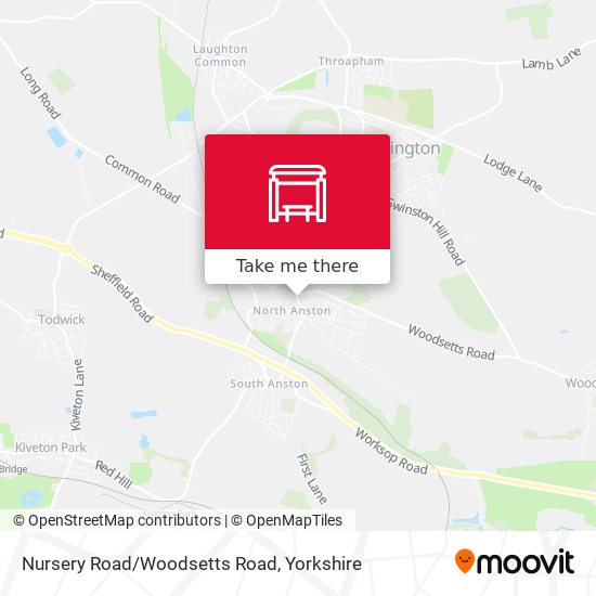 Nursery Road/Woodsetts Road map