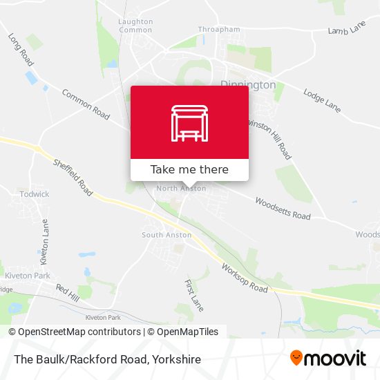 The Baulk/Rackford Road map