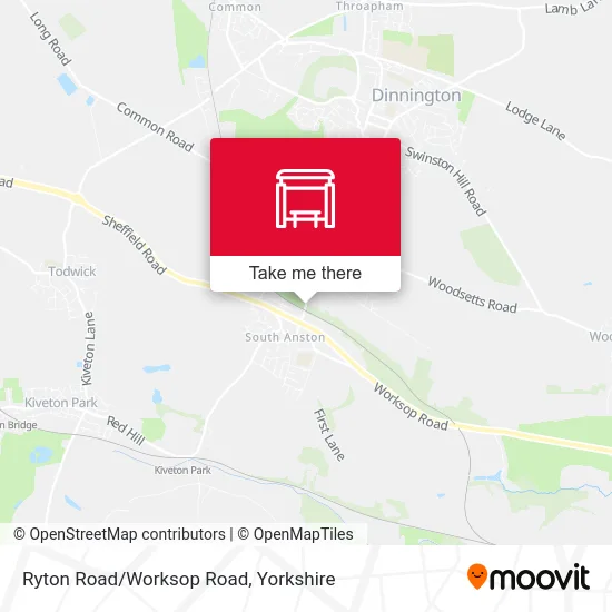 Ryton Road/Worksop Road map