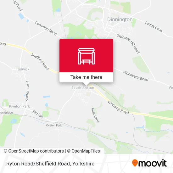 Ryton Road/Sheffield Road map