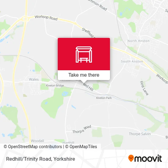 Redhill/Trinity Road map