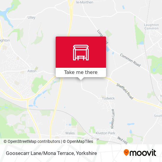 Goosecarr Lane/Mona Terrace map