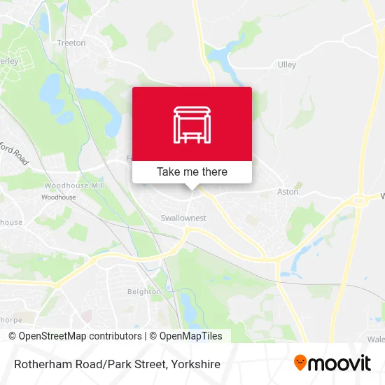 Rotherham Road/Park Street map