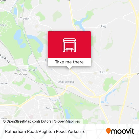 Rotherham Road/Aughton Road map