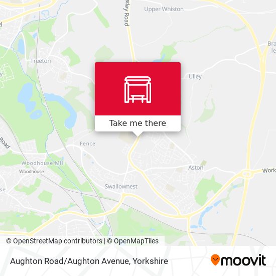 Aughton Road/Aughton Avenue map